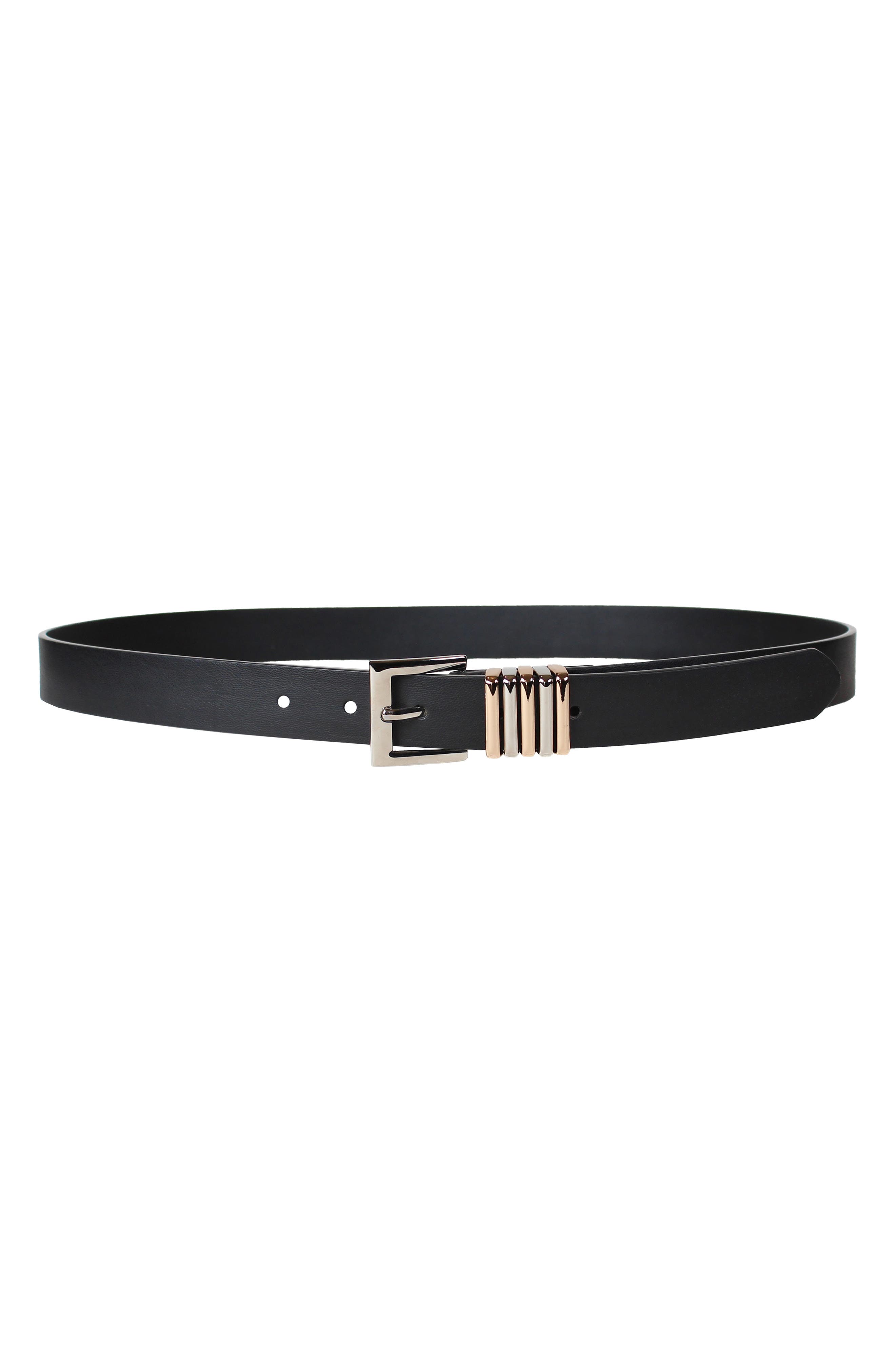 Linea Pelle Two-Tone Keeper Belt