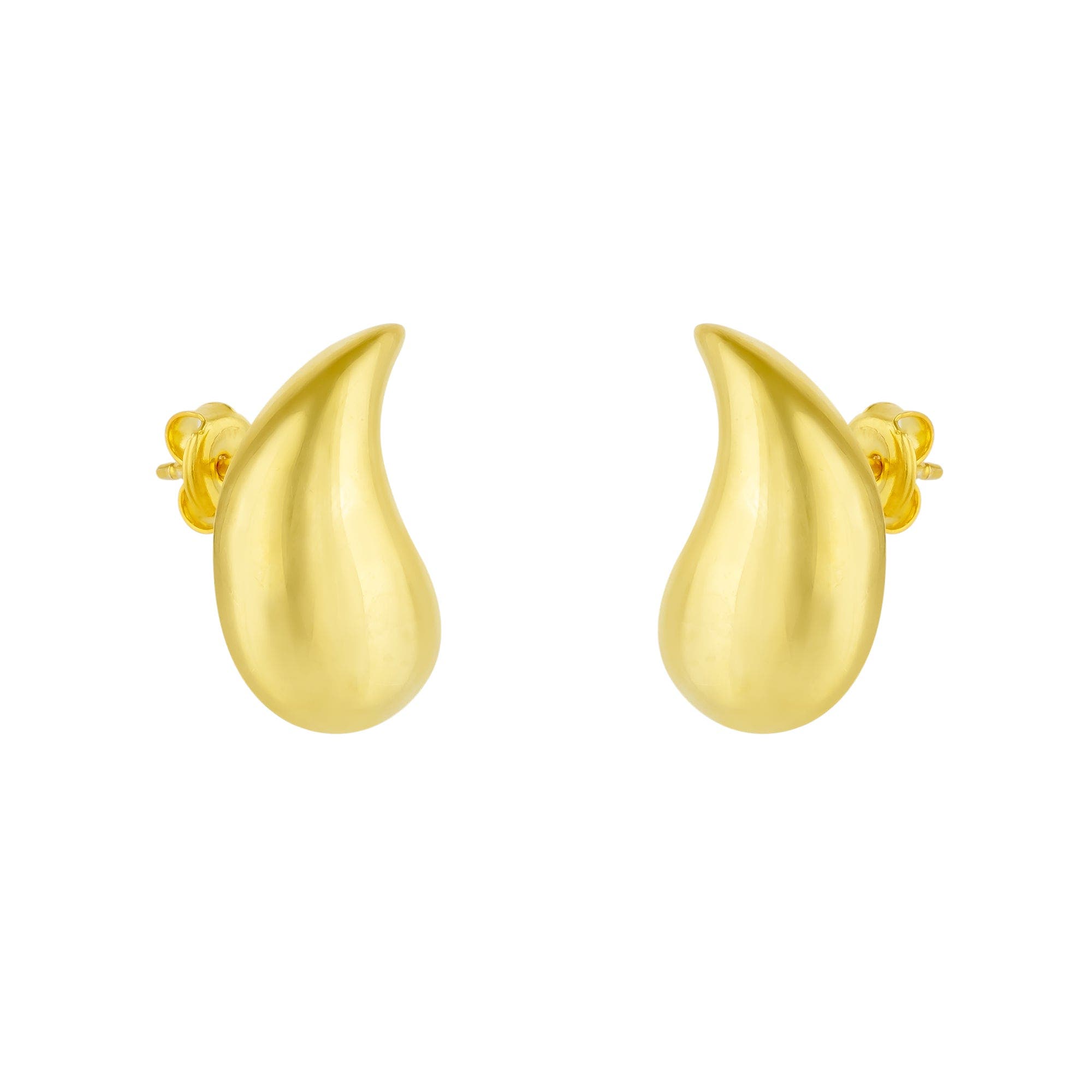 Spero London Pear Teardrop Earrings In Gold