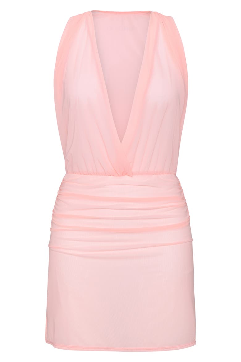 Maximal Sheer Mesh Cover-Up Sundress, Alternate, color, BLOSSOM
