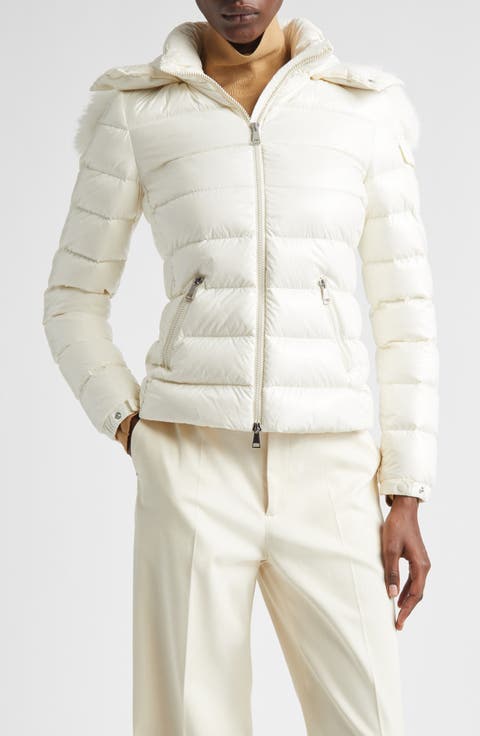 Badyf Down Jacket with Removable Hood & Removable Faux Fur Trim
