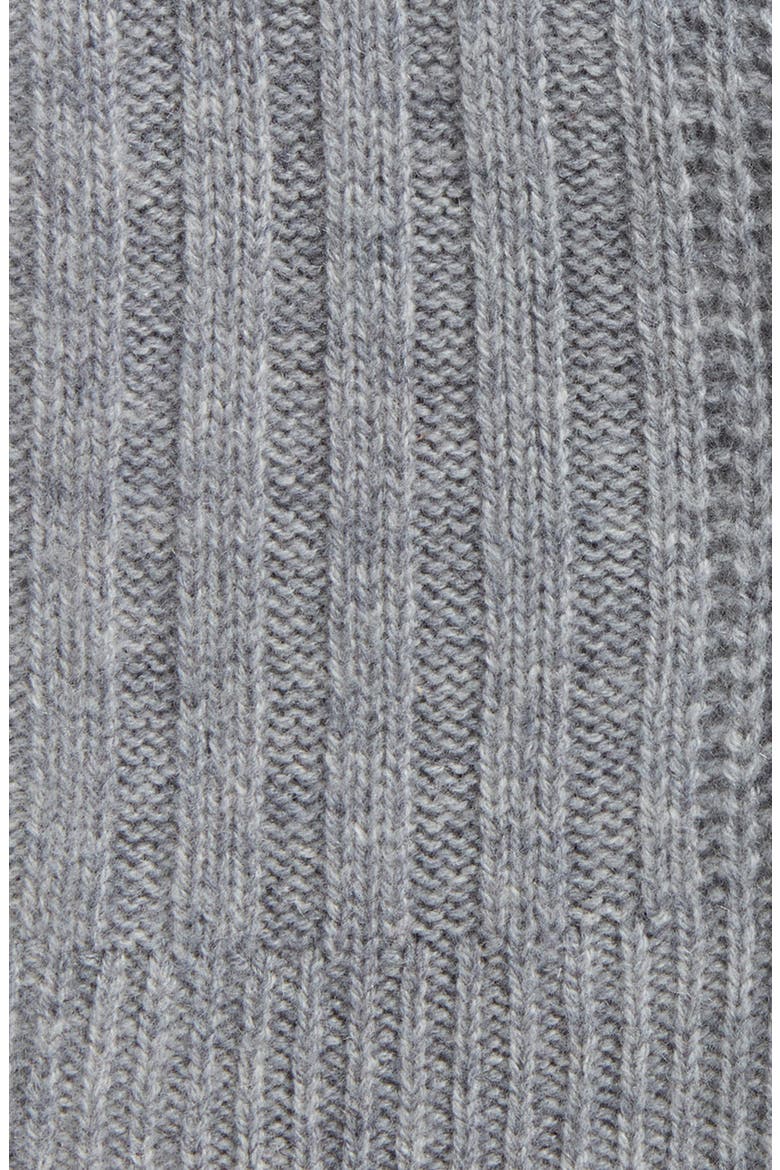Wool & Cashmere Blend Fingerless Gloves, Alternate, color, GREY HEATHER