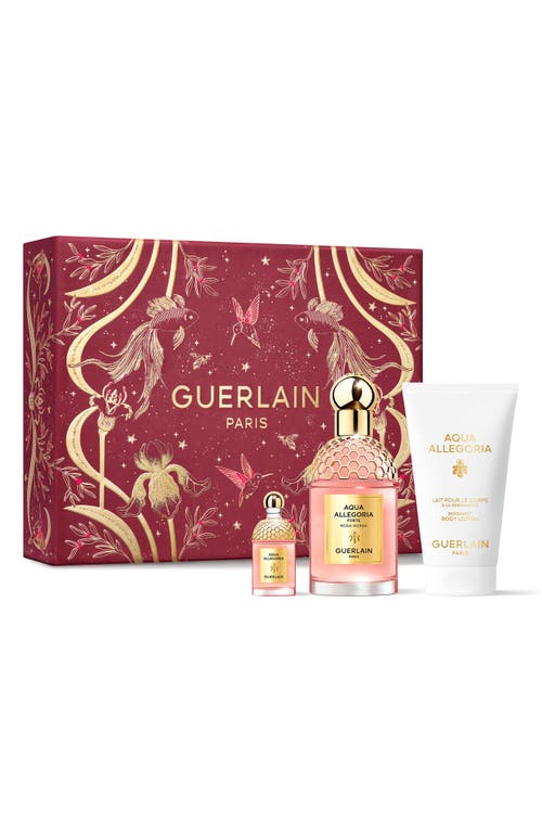 Guerlain Aqua Allegoria Rosa Rossa Forte Eau De Parfum Set $178 Value In Transparent