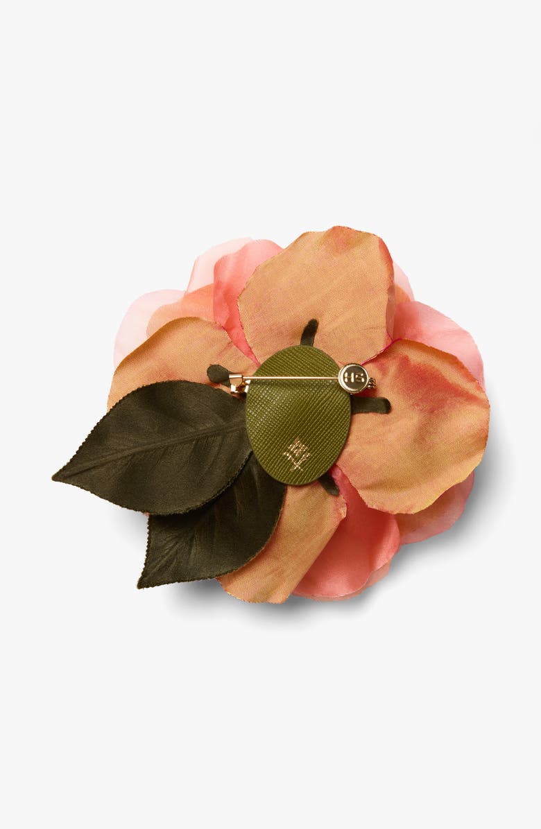 Helena Simon The Peach Open Rose Floral Brooch, Alternate, color, Peach