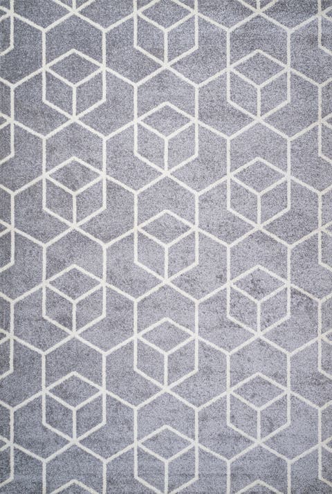 Tumbling Blocks Modern Geometric Area Rug