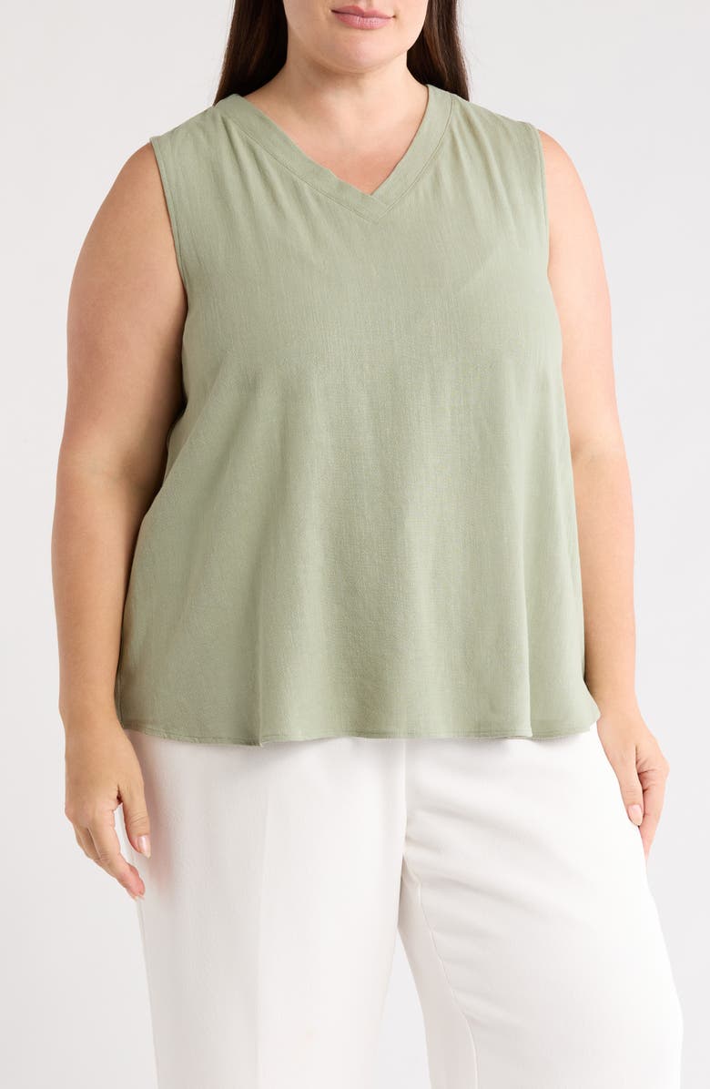 Renee C V-Neck Tank, Main, color, Sage