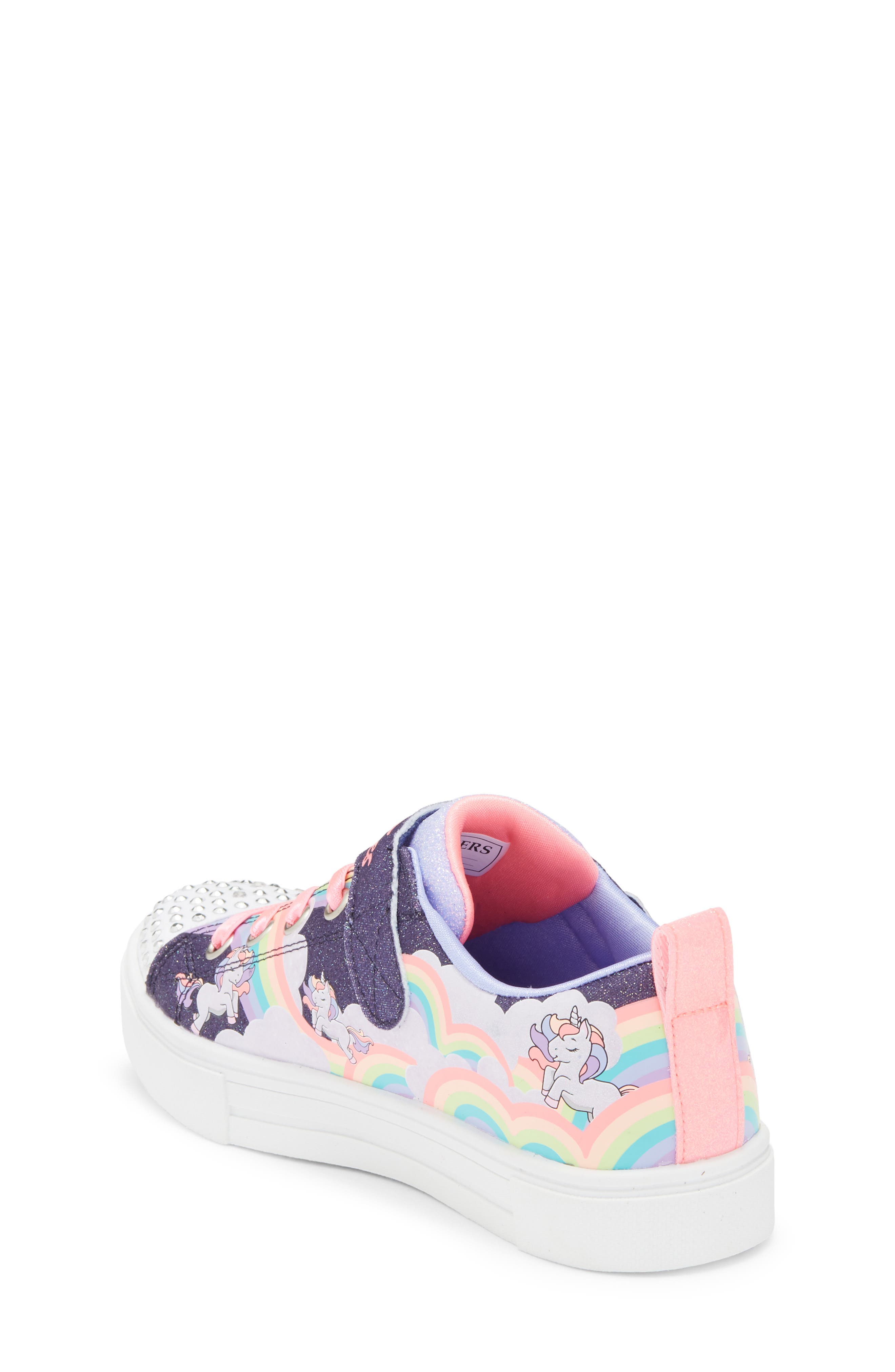 SKECHERS Kids' Twinkle Sparks Light-Up Sneaker, Alternate, color, Navy