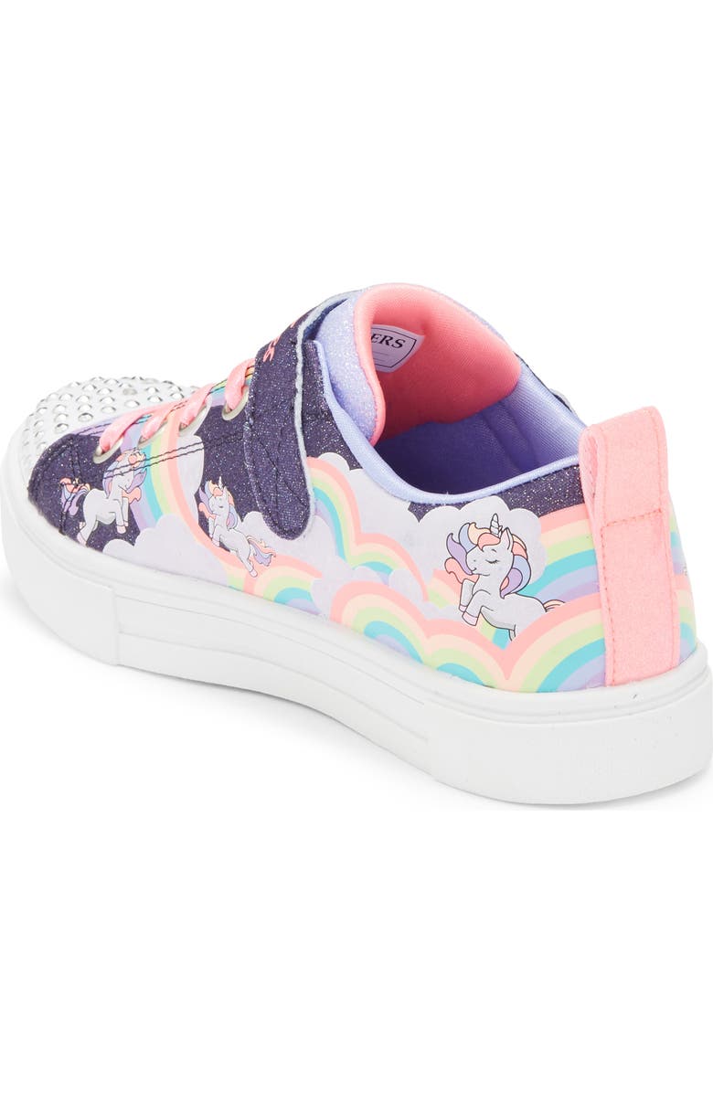 SKECHERS Kids' Twinkle Sparks Light-Up Sneaker, Alternate, color, Navy