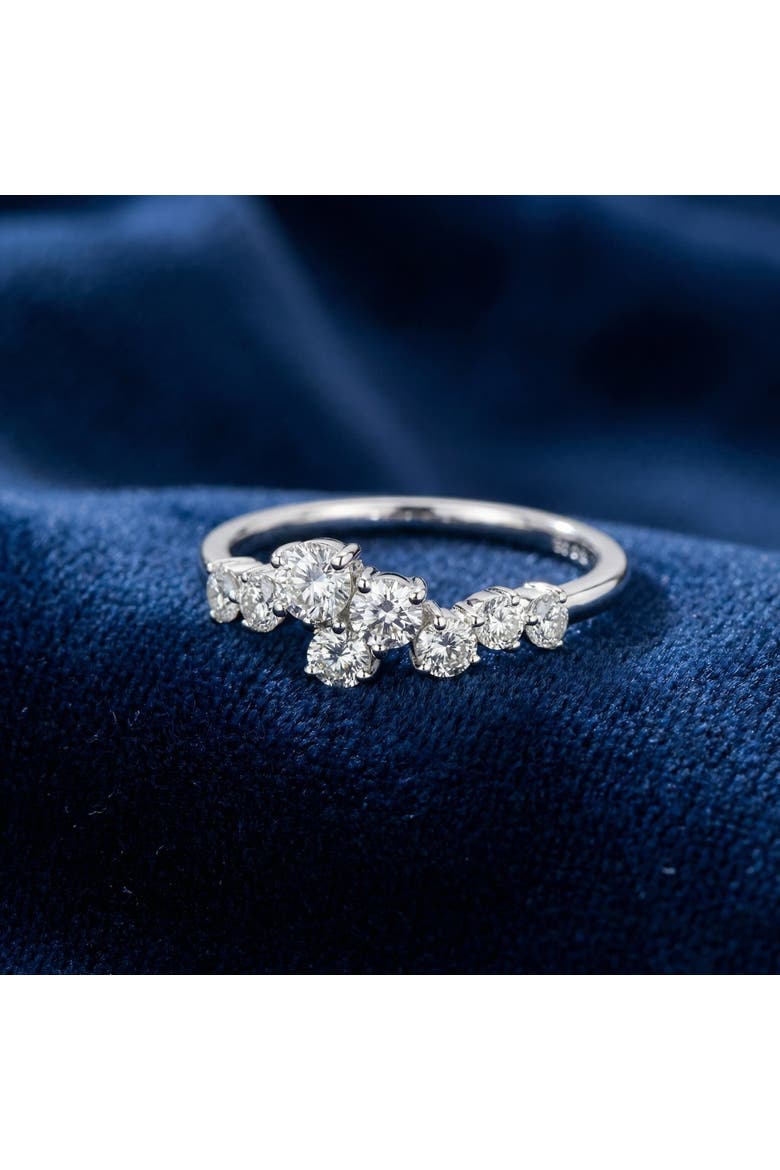 1.00Ct Diamond Constellation Wedding Anniversary Ring 14k Gold or Pt Lab Grown, Alternate, color, 14k Yellow Gold