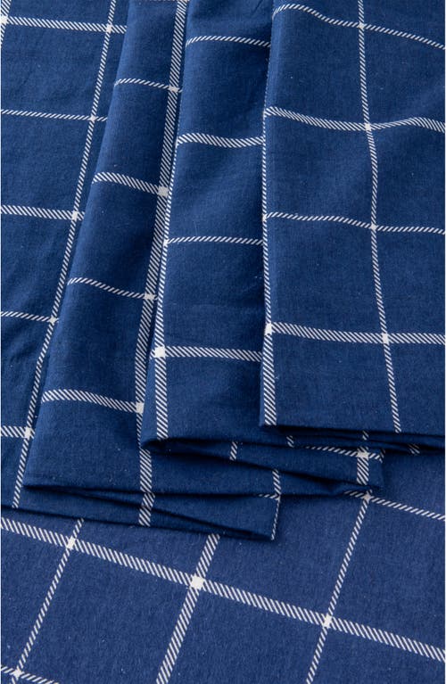 Woven & Weft Turkish Cotton Flannel Plaid Sheet Set
