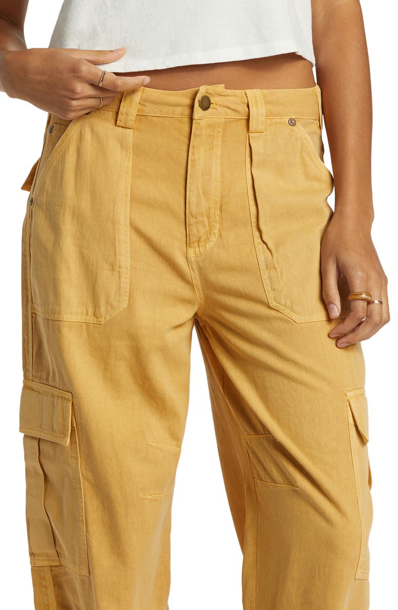 Billabong Walk Along Wide Leg Cargo Pants, Alternate, color, 