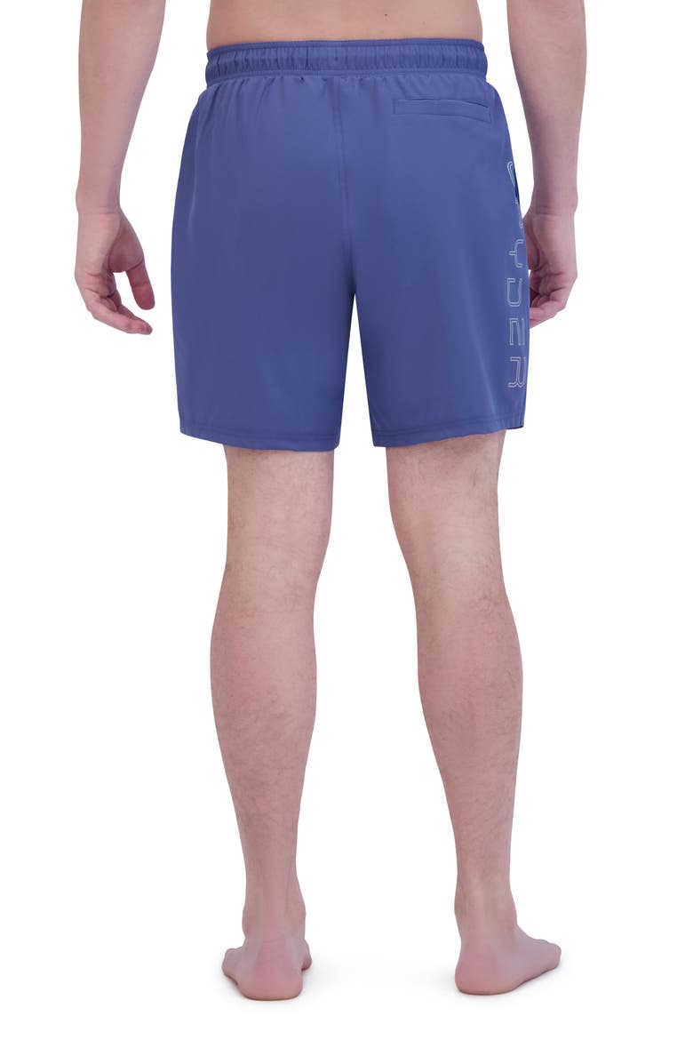 7-Inch Volley Swim Shorts, Alternate, color, GRAY/ BLUE