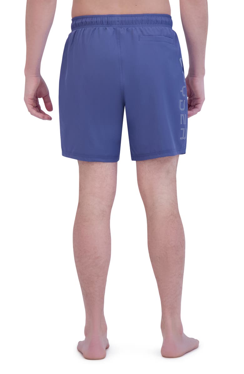 Spyder 7-Inch Volley Swim Shorts, Alternate, color, Gray/ Blue