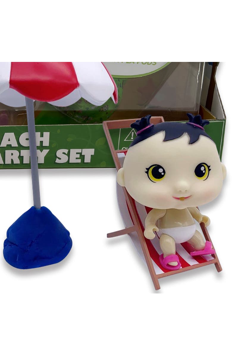Pea Pod Babies Beach Party Playset, 26 Pieces, Alternate, color, Multicolored
