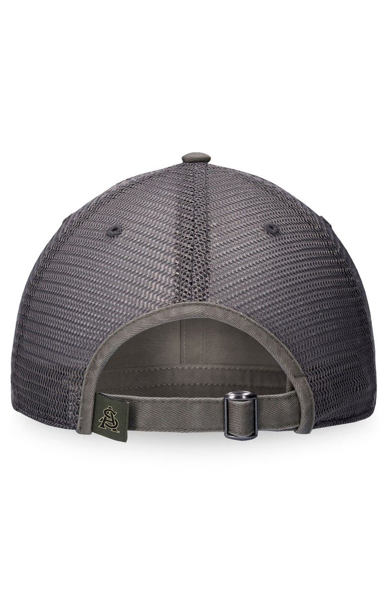 TOP OF THE WORLD Men's Top of the World Olive/Gray Arizona State Sun Devils OHT Military Appreciation Joe Trucker Adjustable Hat, Alternate, color, 