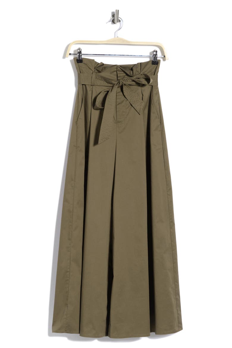 Lowen Paperbag Waist Crop Wide Leg Pants, Alternate, color, PINE