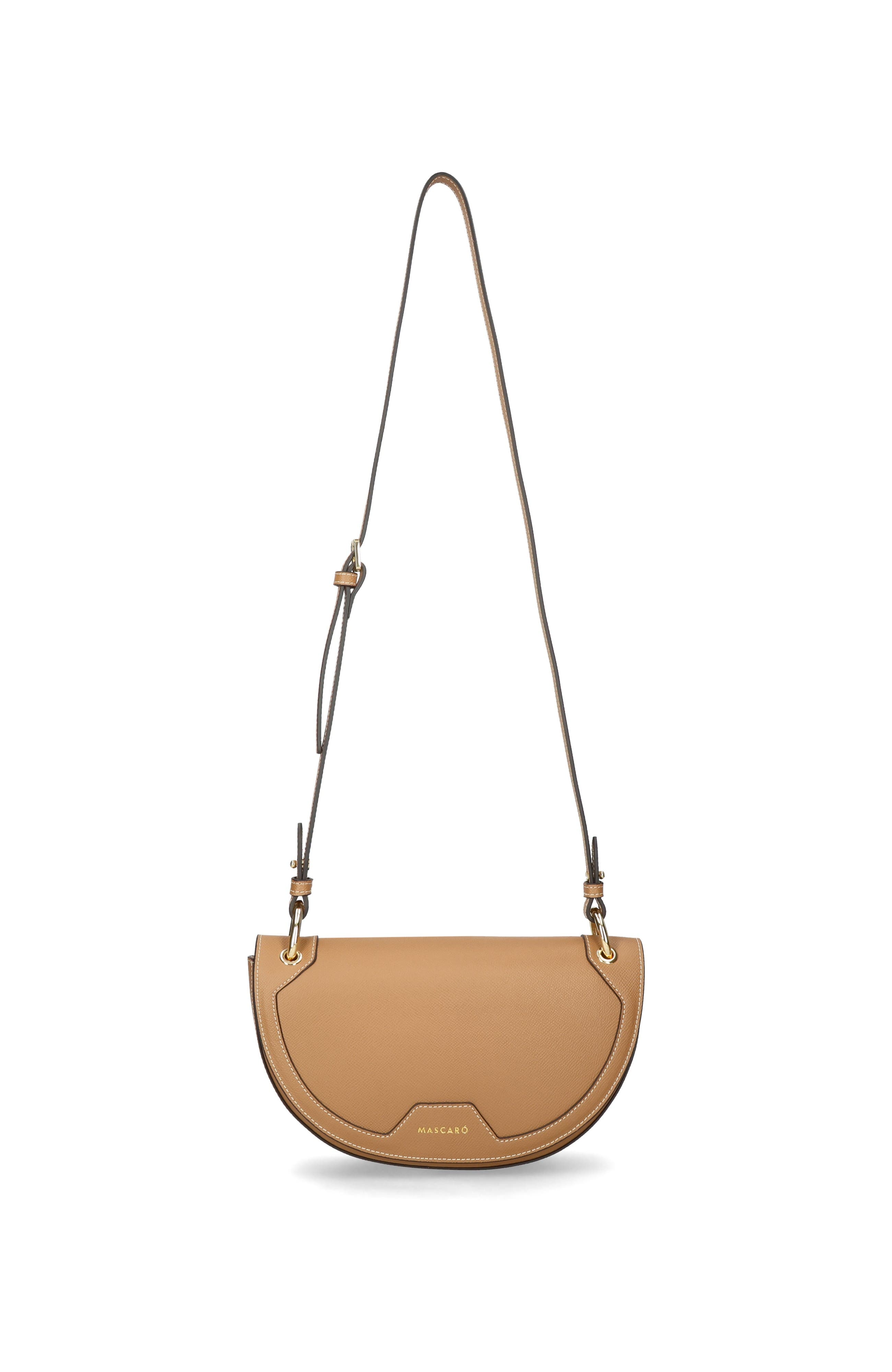 Dual Strap Medium Saddle Bad, Alternate, color, Tan