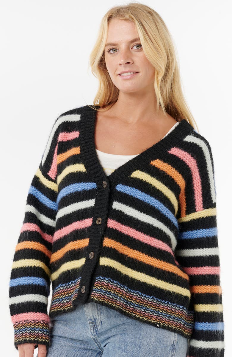 Rip Curl Pacific Rider Stripe Cardigan, Alternate, color, 