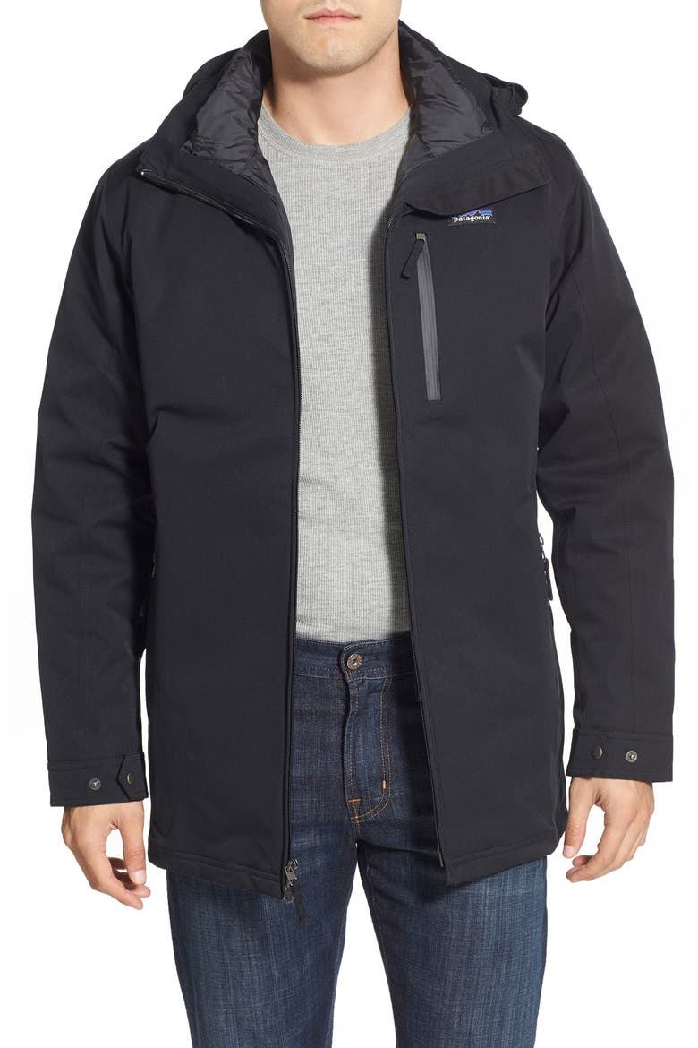 'Tres' 3-in-1 Parka, Main, color, BLACK