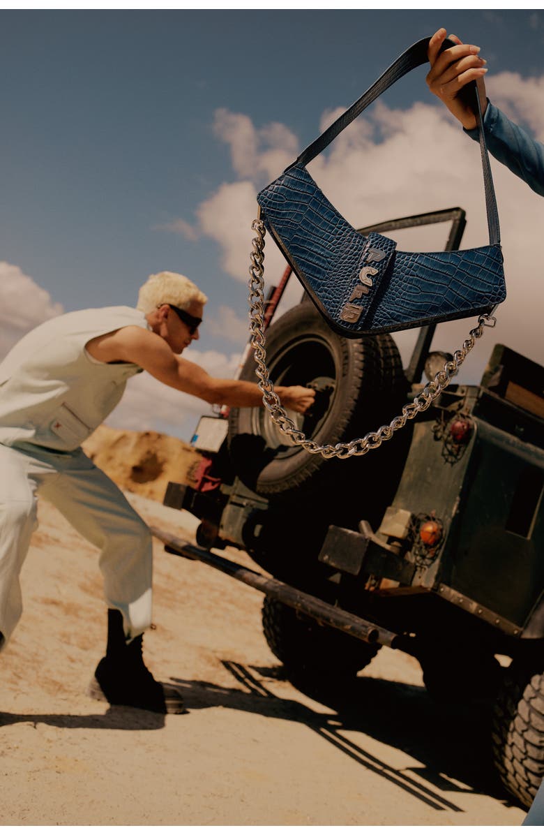 PCFG Boomerang Shoulder Bag, Alternate, color, Blue