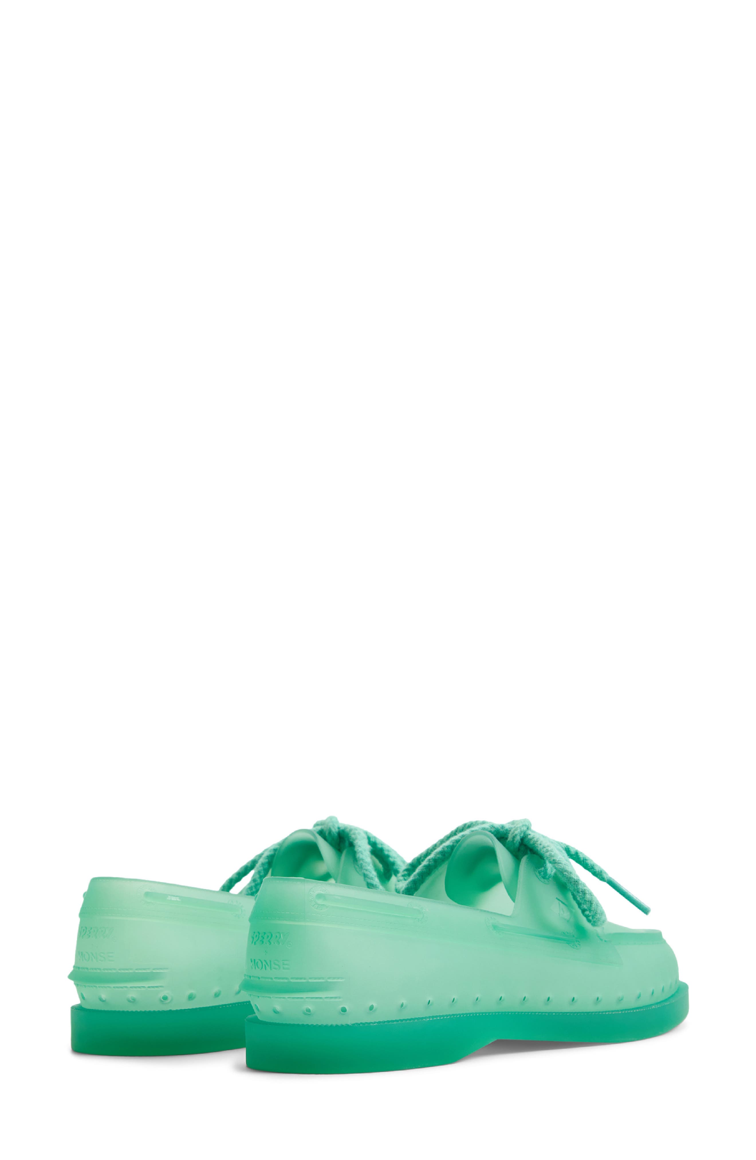 Sperry x Monse Authentic Original<sup>™</sup> 2-Eye Jelly Boat Shoe, Alternate, color, Teal