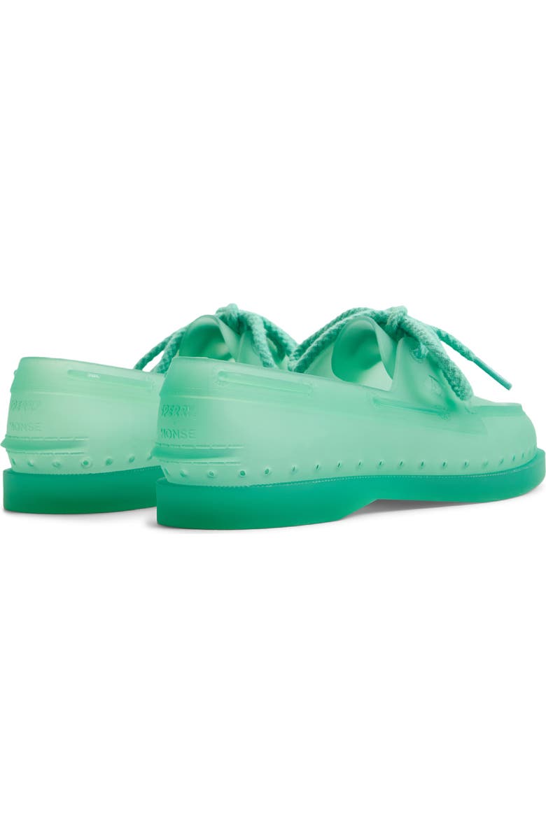 Sperry x Monse Authentic Original<sup>™</sup> 2-Eye Jelly Boat Shoe, Alternate, color, Teal