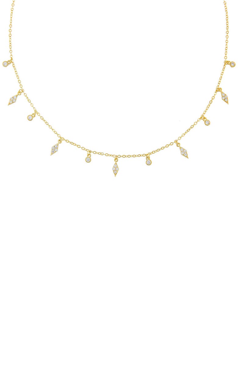 BY ADINA EDEN Adina's Jewels Pavé Charm Choker, Main, color, 