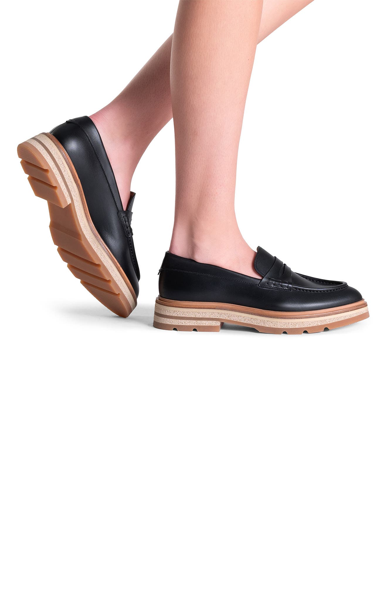 Magnanni Iris Penny Loafer, Alternate, color, Black