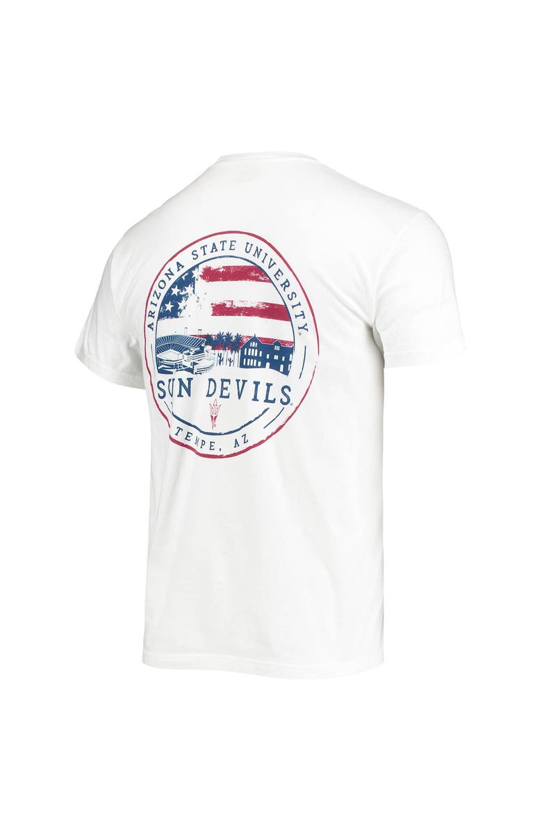 IMAGE ONE Men's White Arizona State Sun Devils Campus Americana T-Shirt, Alternate, color, White