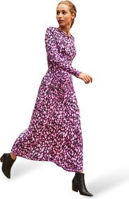 Ro&Zo Leopard Print Waist Detail Dress