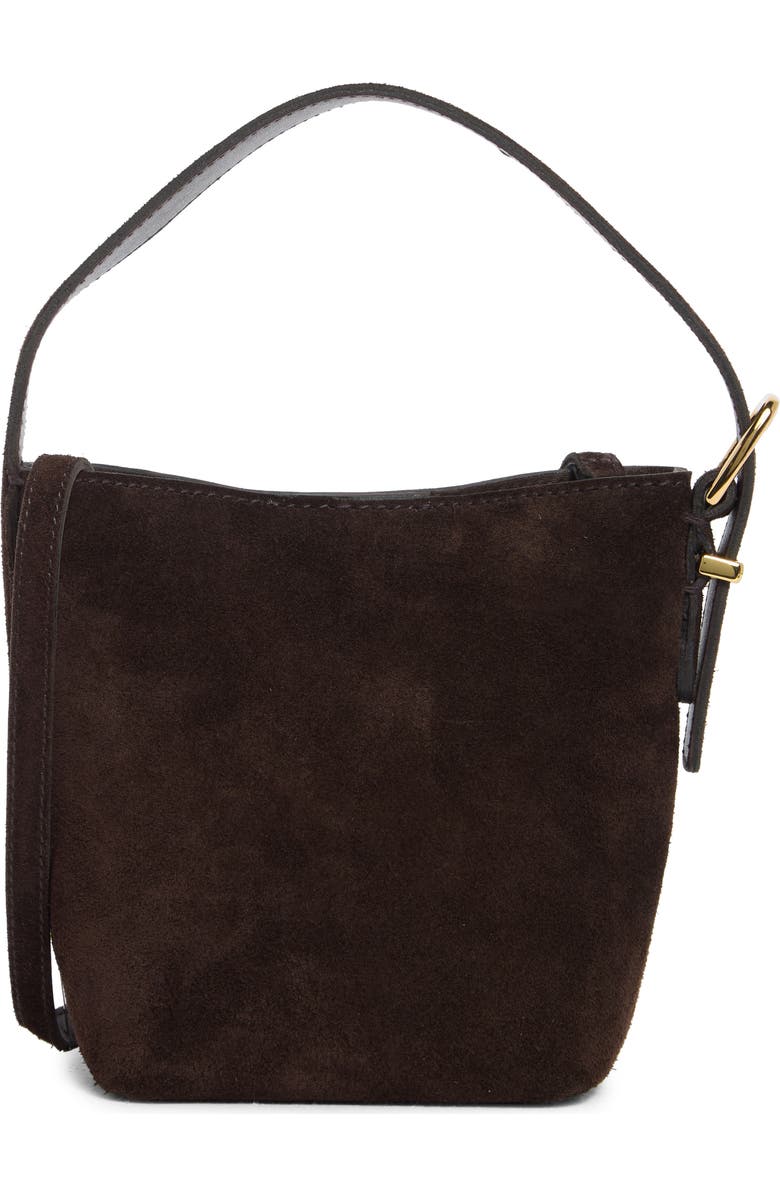 Madewell Essential Curve Shoulder Bag, Main, color, Dark Carob