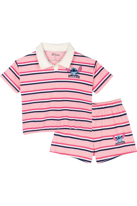 Lilo & Stitch 2-Piece Polo Shirt and Shorts Set