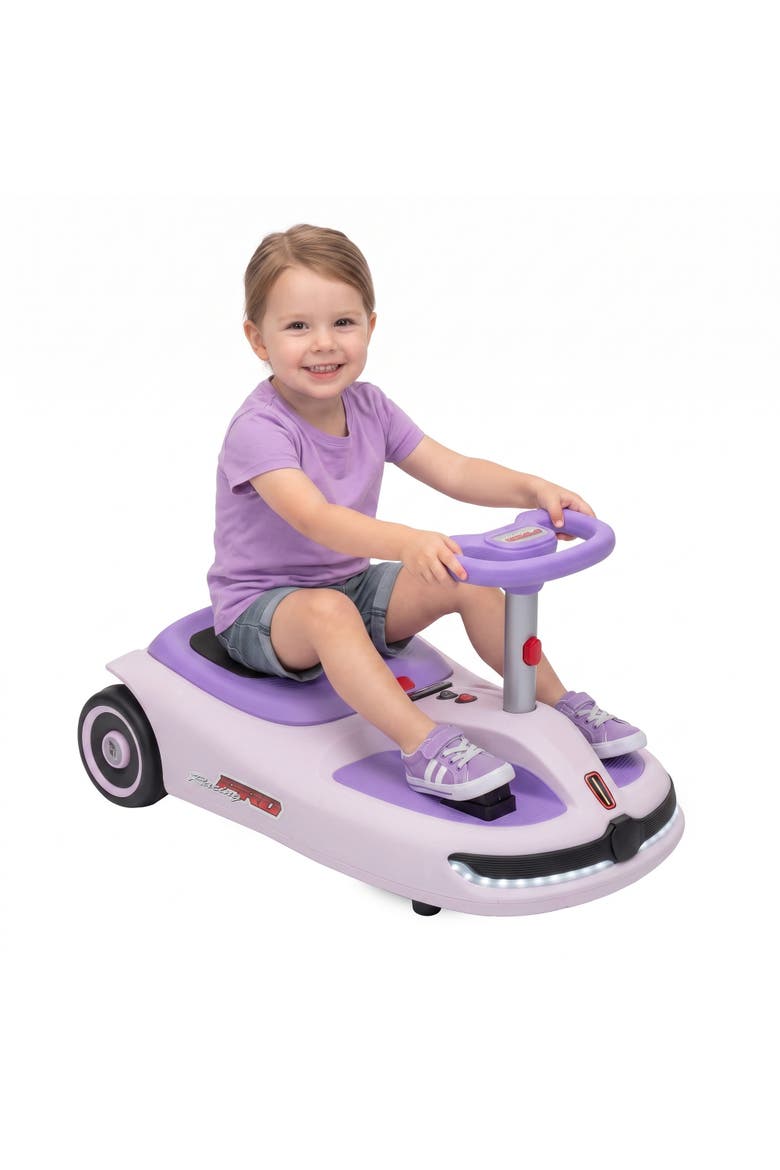 2-in-1 Electric Wiggle Swing Car with Pedal, Main, color, Purple