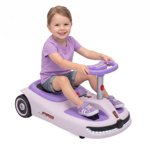 2-in-1 Electric Wiggle Swing Car with Pedal