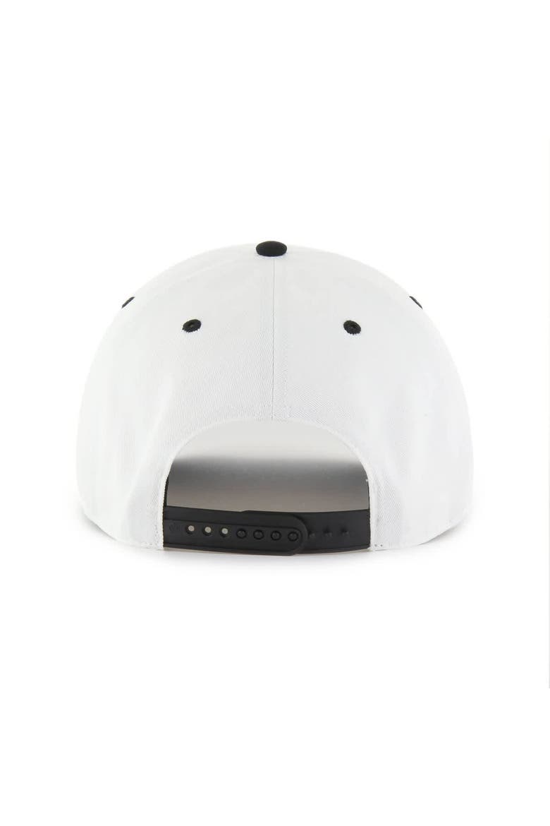 Men's '47 White/Black Las Vegas Raiders Roscoe Two-Toned Hitch Adjustable Hat, Alternate, color, White