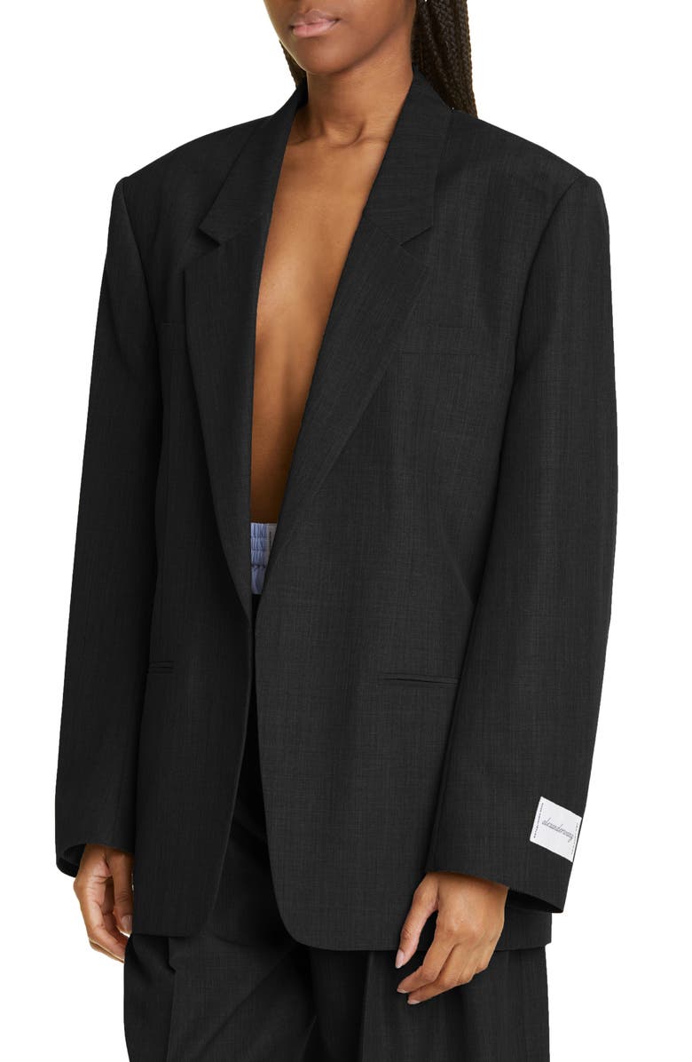 Alexander Wang Shirt Inset Blazer, Alternate, color,