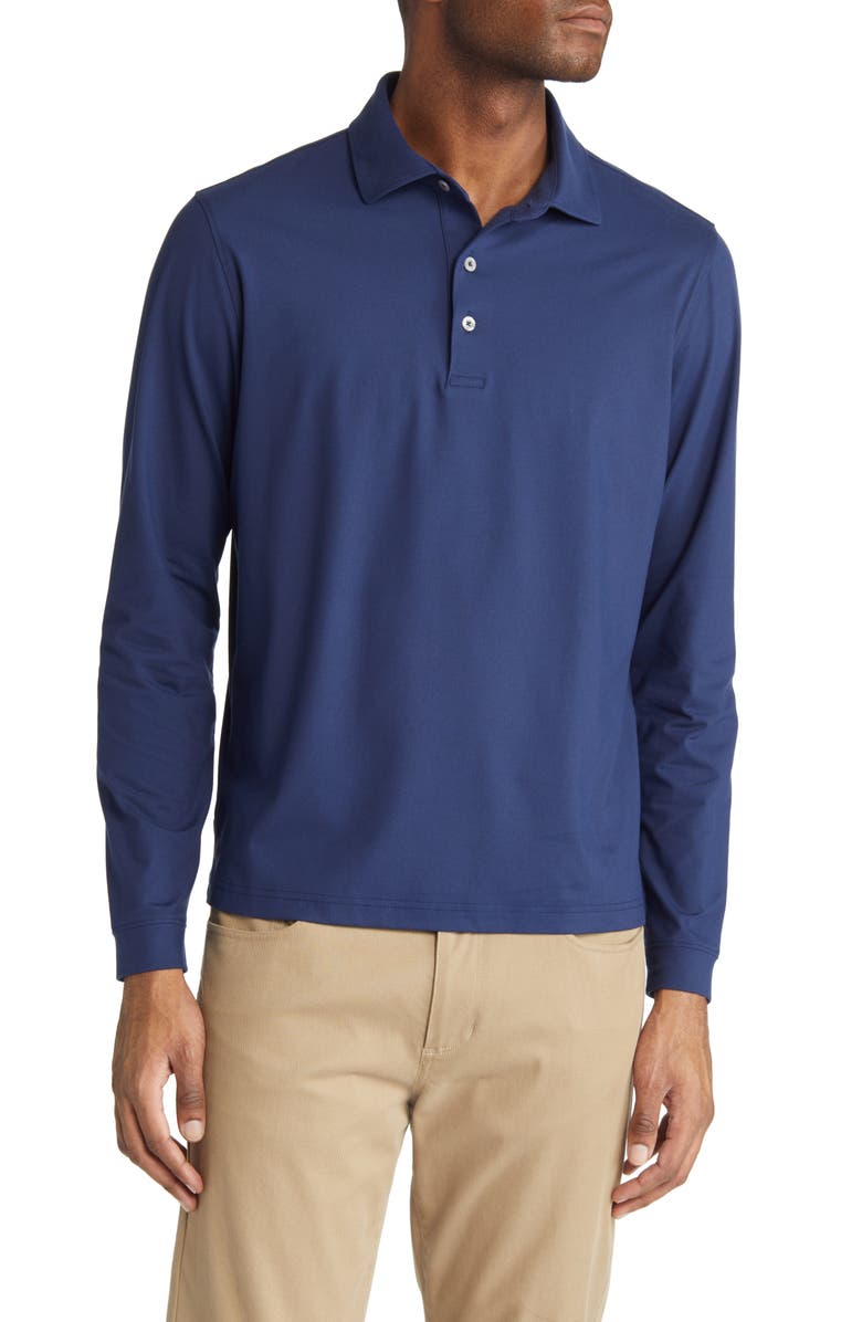 Scott Barber Long Sleeve Jersey Polo, Main, color, 