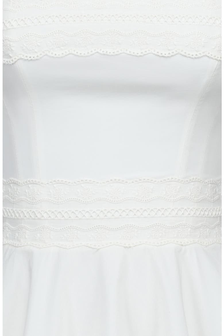 Cosette Halter Neck Minidress, Alternate, color, WHITE