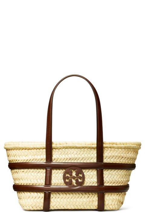 Ella Small Straw Basket Tote