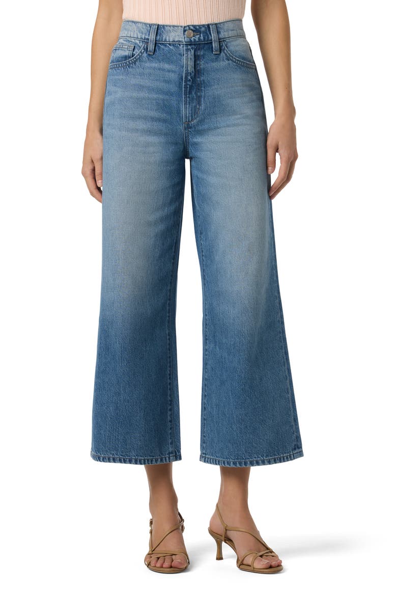 High Waist Crop Wide Leg Jeans, Main, color, VALENZUELA