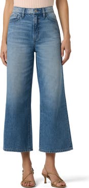 Joe's High Waist Crop Wide Leg Jeans