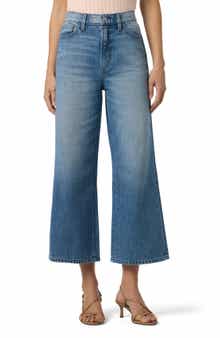 Joe's High Waist Crop Wide Leg Jeans
