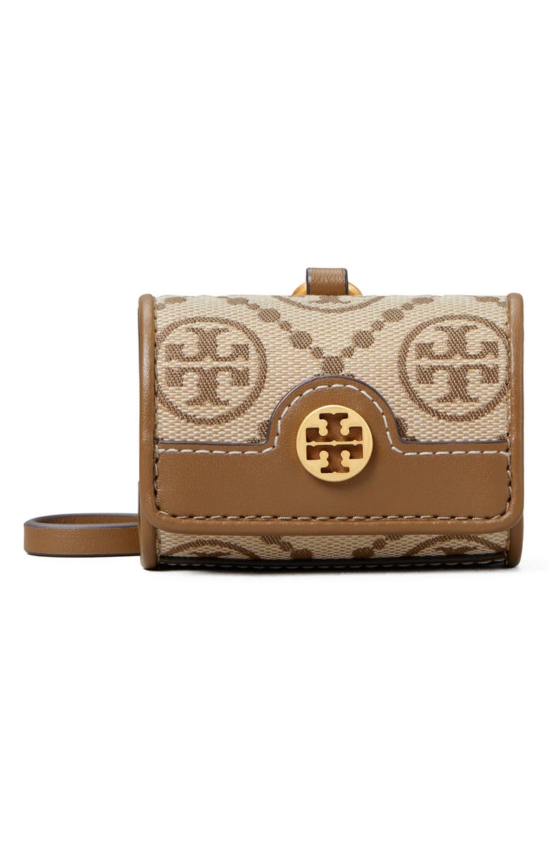 Tory Burch T Monogram Jacquard AirPods Case, Main, color, 