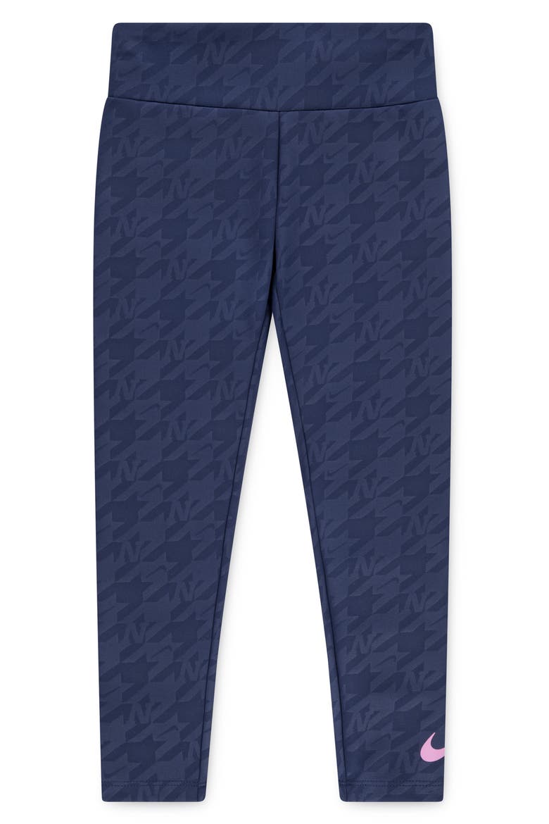 Kids' Varsity Prep Leggings, Main, color, MIDNIGHT NAVY