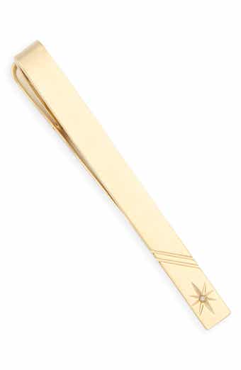 Cubic Zirconia Tie Bar