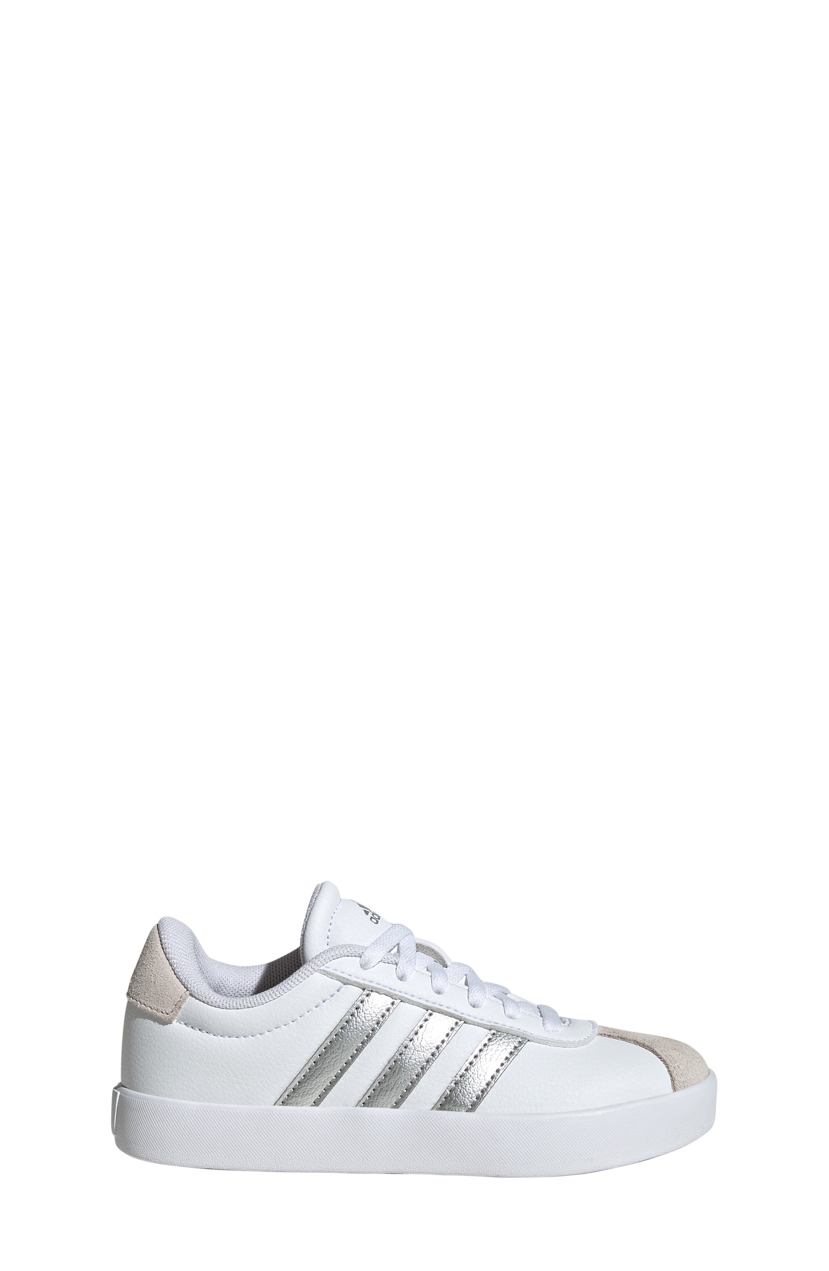 Kids' VL Court 3.0 Sneaker, Alternate, color, FTWWHT/SIL