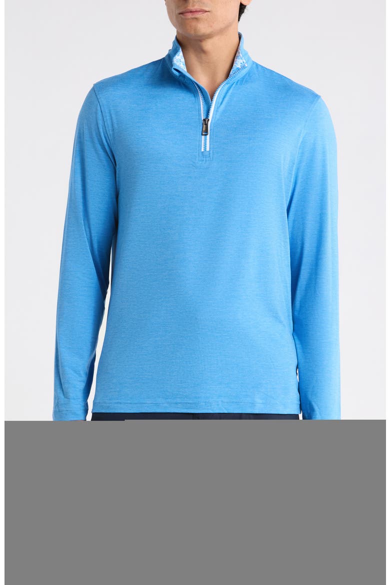 Quarter Zip Performance Pullover, Main, color, CLASSIC BLUE