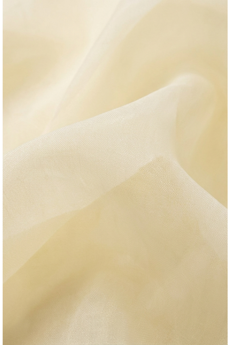 Sheer Ruffled Tulle Blouse, Alternate, color, Cream