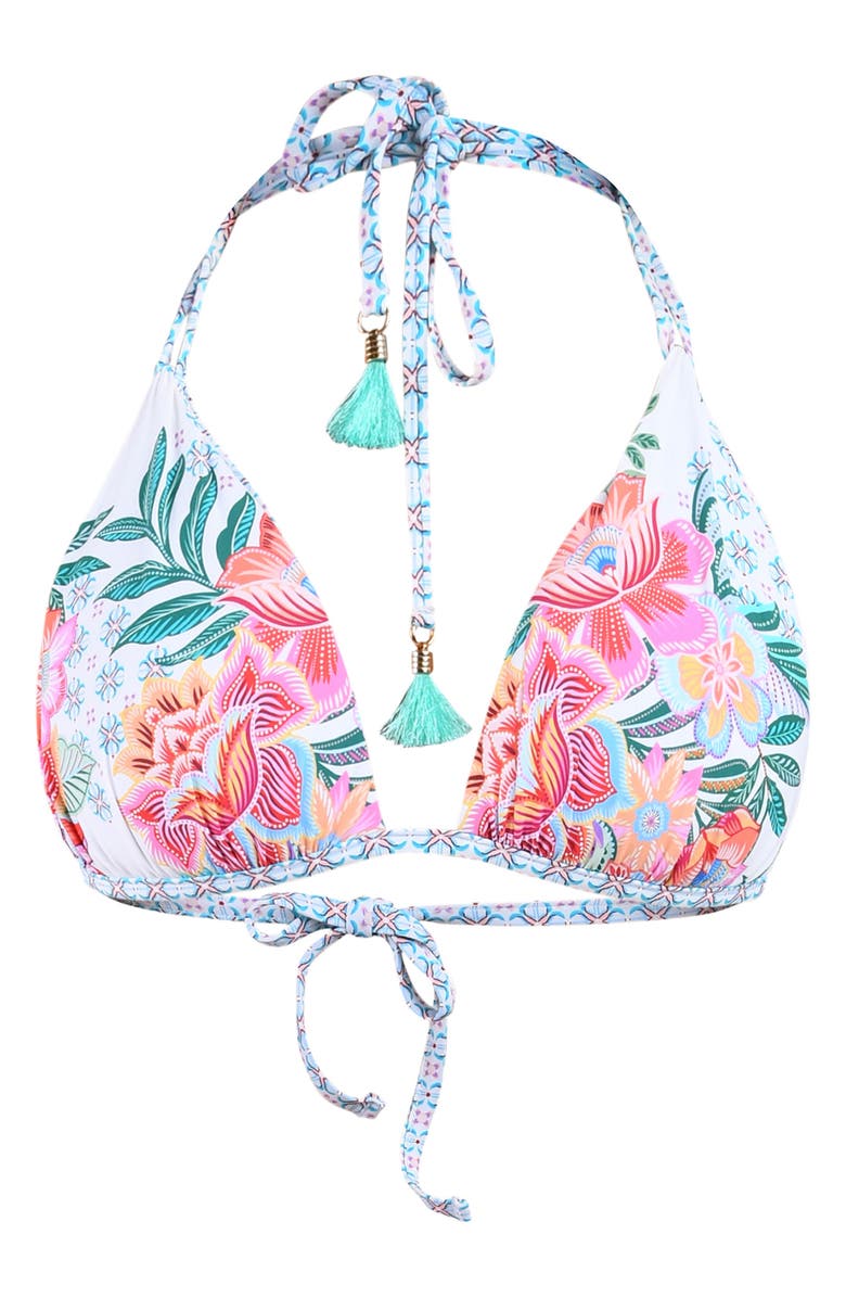 La Blanca Riviera Reversible Bikini Top, Alternate, color, White