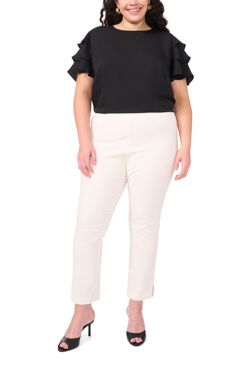 Vince Camuto Tiered Ruffle Sleeve Top, Alternate, color, 