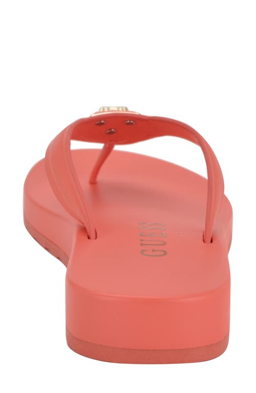Guess Candry Flip Flop In Orange